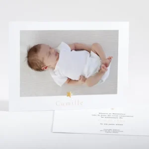 Faire-part de naissance Elegante etoile paysage*Faire-part Elégant Outlet