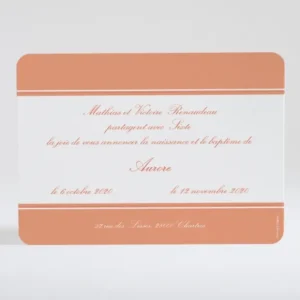Faire-part de naissance Elegance vitaminee*Faire-part Elégant Best
