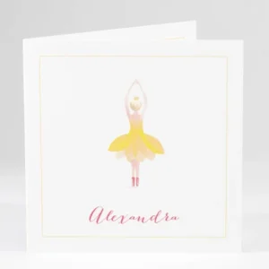 Faire-part de naissance Elegante ballerine livret*Faire-part Elégant Hot