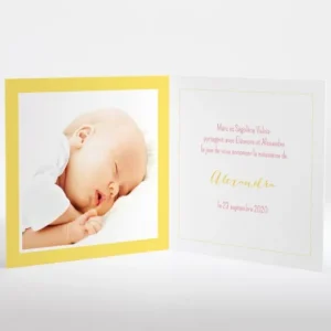 Faire-part de naissance Elegante ballerine livret*Faire-part Elégant Hot