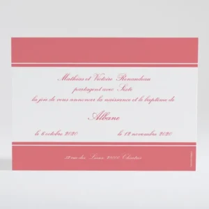 Faire-part de naissance Elegance vitaminee*Faire-part Elégant Best