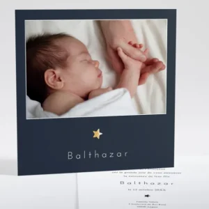 Faire-part de naissance Elegante etoile*Faire-part Elégant New
