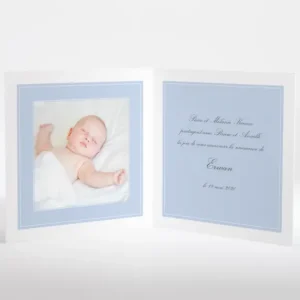 Faire-part de naissance En chaussures bateau*Faire-part Elégant Discount