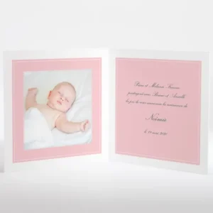 Faire-part de naissance En chaussures bateau*Faire-part Elégant Discount