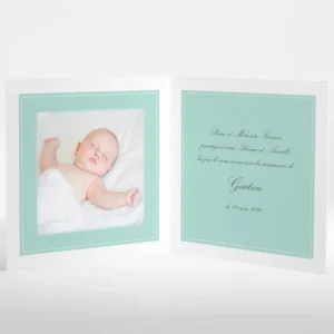 Faire-part de naissance En chaussures bateau*Faire-part Elégant Discount