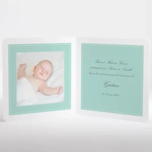 Faire-part de naissance En chaussures bateau*Faire-part Elégant Discount