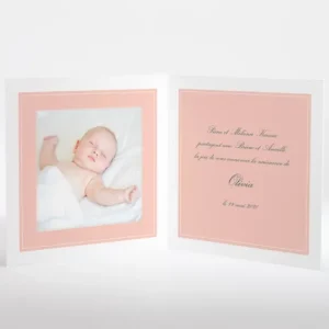 Faire-part de naissance En chaussures bateau*Faire-part Elégant Discount