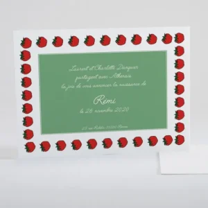 Faire-part de naissance Envie de fraises*Faire-part Elégant Fashion