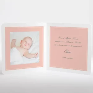 Faire-part de naissance En chaussures bateau*Faire-part Elégant Discount
