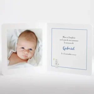 Faire-part de naissance Espace*Faire-part Elégant Clearance