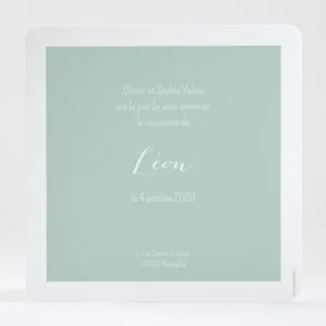 Faire-part de naissance Essentiel*Faire-part Elégant Discount