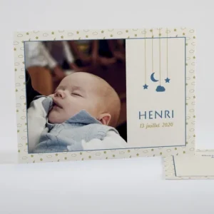 Faire-part de naissance Etoiles dorees*Faire-part Elégant Outlet