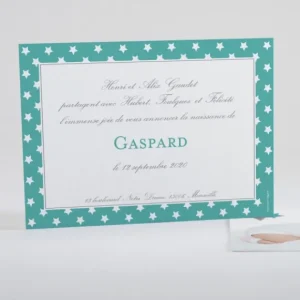 Faire-part de naissance Etoiles tendance*Faire-part Elégant Clearance