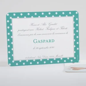 Faire-part de naissance Etoiles tendance*Faire-part Elégant Clearance