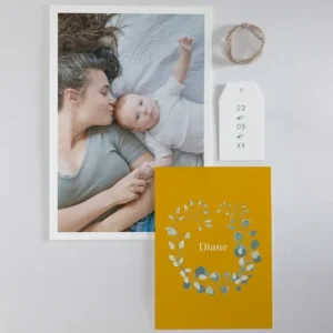 Faire-part de naissance Eucalyptus*Faire-part Elégant Online