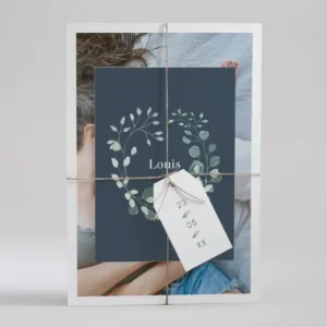 Faire-part de naissance Eucalyptus*Faire-part Elégant Online