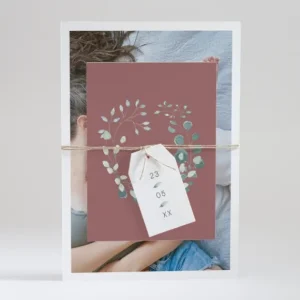 Faire-part de naissance Eucalyptus*Faire-part Elégant Online