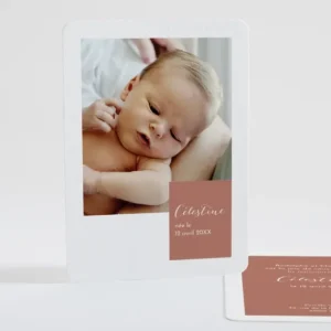 Faire-part de naissance Evenement*Faire-part Elégant New