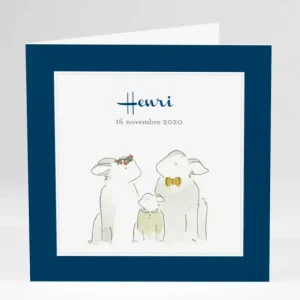 Faire-part de naissance Famille*Faire-part Elégant Discount
