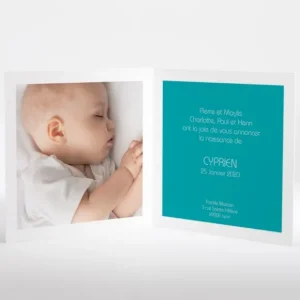 Faire-part de naissance Fais un voeu*Faire-part Elégant New