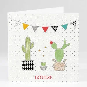 Faire-part de naissance Famille cactus*Faire-part Elégant Clearance
