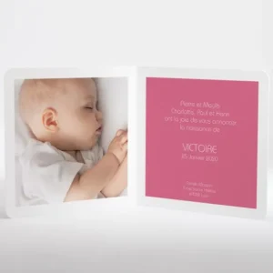 Faire-part de naissance Fais un voeu*Faire-part Elégant New