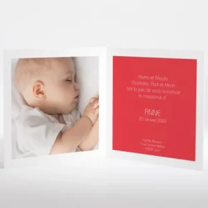 Faire-part de naissance Fais un voeu*Faire-part Elégant New