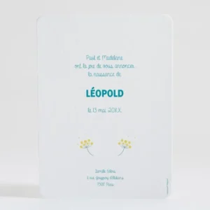 Faire-part de naissance Family love boy*Faire-part Elégant New