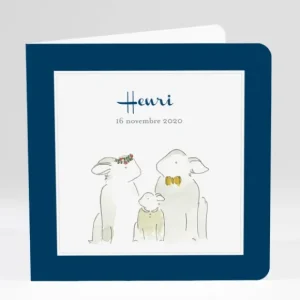 Faire-part de naissance Famille*Faire-part Elégant Discount