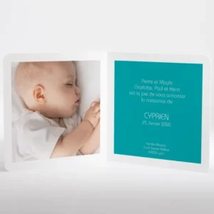 Faire-part de naissance Fais un voeu*Faire-part Elégant New