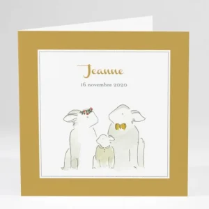 Faire-part de naissance Famille*Faire-part Elégant Discount