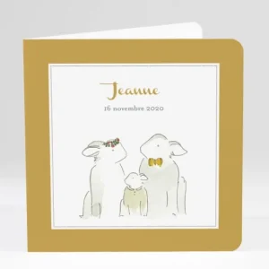 Faire-part de naissance Famille*Faire-part Elégant Discount