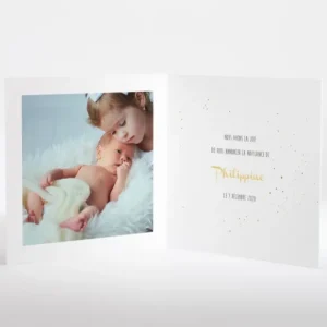Faire-part de naissance Fee*Faire-part Elégant Hot