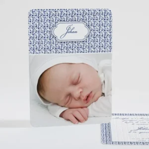 Faire-part de naissance Feuillage chic*Faire-part Elégant Clearance