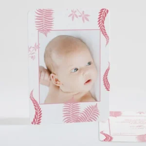 Faire-part de naissance Feuilles colorees*Faire-part Elégant Sale