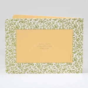 Faire-part de naissance Feuillage dore*Faire-part Elégant Online