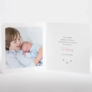 Faire-part de naissance Feu d'artifice*Faire-part Elégant Discount