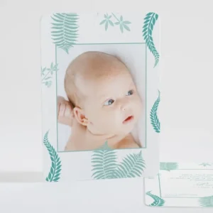 Faire-part de naissance Feuilles colorees*Faire-part Elégant Sale
