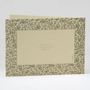 Faire-part de naissance Feuillage dore*Faire-part Elégant Online