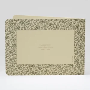 Faire-part de naissance Feuillage dore*Faire-part Elégant Online