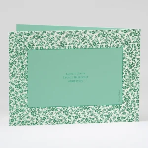 Faire-part de naissance Feuillage dore*Faire-part Elégant Online
