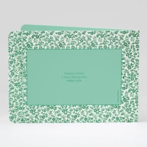 Faire-part de naissance Feuillage dore*Faire-part Elégant Online