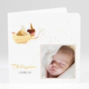 Faire-part de naissance Fee*Faire-part Elégant Hot