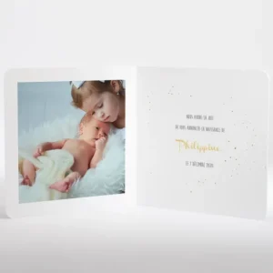 Faire-part de naissance Fee*Faire-part Elégant Hot
