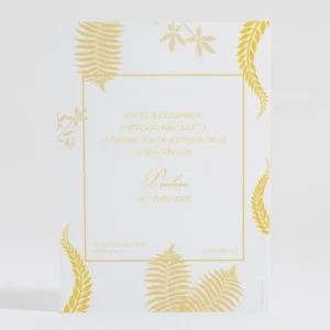 Faire-part de naissance Feuilles colorees*Faire-part Elégant Sale