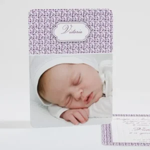Faire-part de naissance Feuillage chic*Faire-part Elégant Clearance