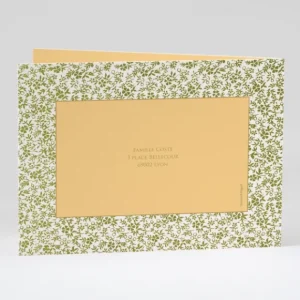 Faire-part de naissance Feuillage dore*Faire-part Elégant Online