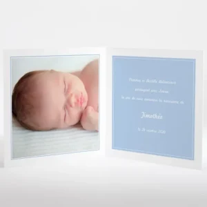 Faire-part de naissance Fil a linge chic Garcon*Faire-part Elégant Sale