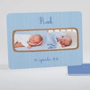 Faire-part de naissance Fine cordelette*Faire-part Elégant Clearance