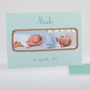 Faire-part de naissance Fine cordelette*Faire-part Elégant Clearance
